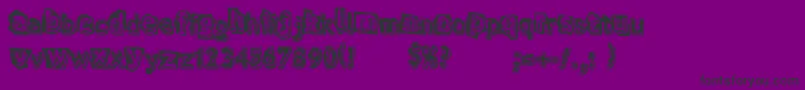 VerdyEvo Font – Black Fonts on Purple Background