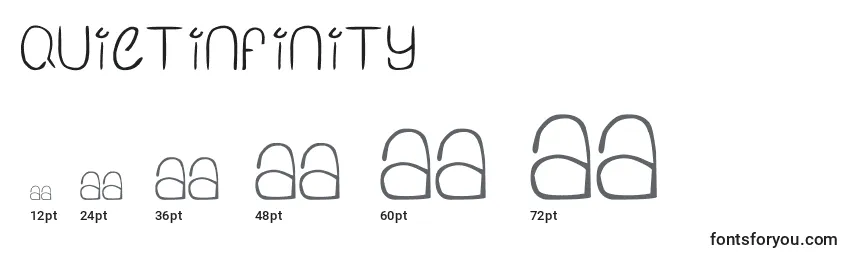 Размеры шрифта QuietInfinity