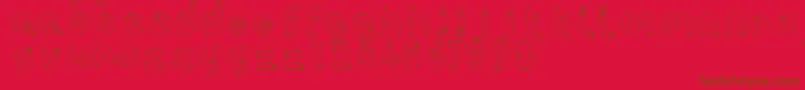 Armz Font – Brown Fonts on Red Background