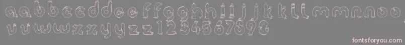 Armz Font – Pink Fonts on Gray Background