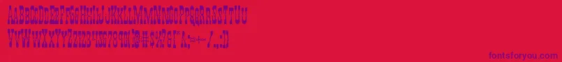 Fonte Youngerbroscond – fontes roxas em um fundo vermelho