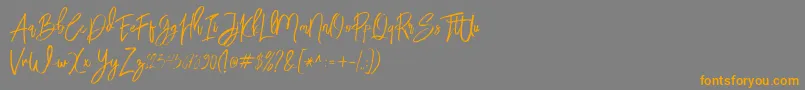 Más sobre la fuente BloomyScriptFree fuente BloomyScriptFree – Fuentes Naranjas Sobre Fondo Gris