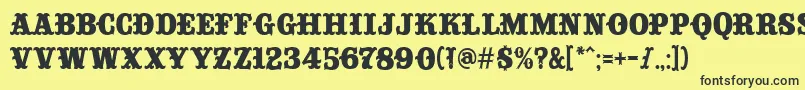 Подробнее о шрифте Consuela Шрифт Consuela – чёрные шрифты на жёлтом фоне