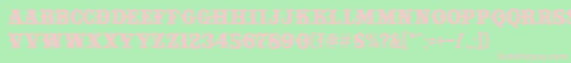 Consuela Font – Pink Fonts on Green Background
