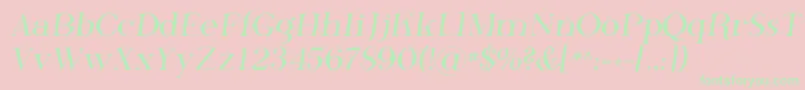 Phosf Font – Green Fonts on Pink Background