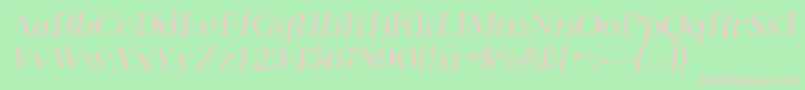 Phosf Font – Pink Fonts on Green Background