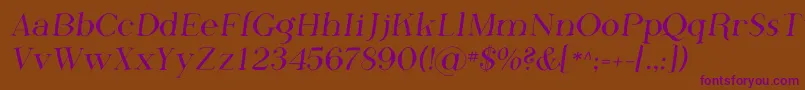 Phosf Font – Purple Fonts on Brown Background