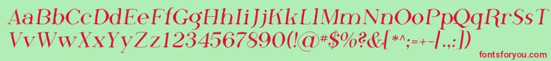 Phosf Font – Red Fonts on Green Background