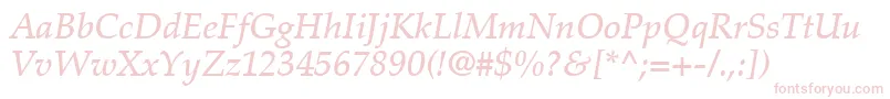 PalatinoLtMediumItalic Font – Pink Fonts