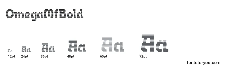 OmegaMfBold Font Sizes
