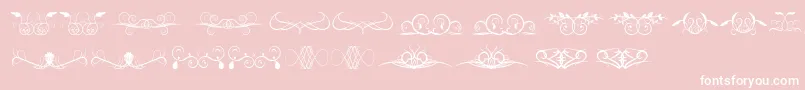 Ornamentssoul Font – White Fonts on Pink Background