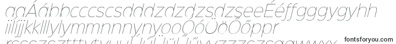 Шрифт Sinkinsans100thinitalic – венгерские шрифты