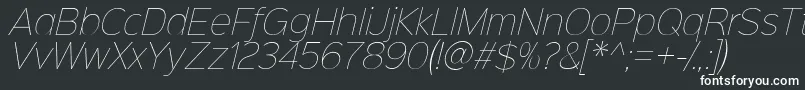 Sinkinsans100thinitalic Font – White Fonts