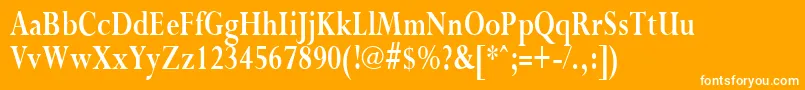 PurloincondensedBold Font – White Fonts on Orange Background