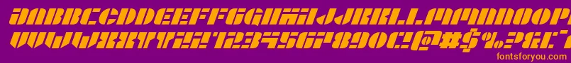 Lisätietoja Leaguewarsexpandital-fontista Leaguewarsexpandital-fontti – oranssit fontit violetilla taustalla