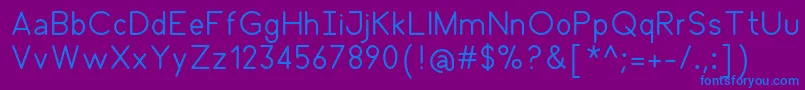 Oxbot Font – Blue Fonts on Purple Background