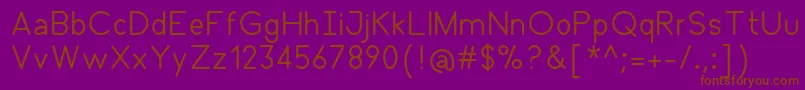 Oxbot Font – Brown Fonts on Purple Background