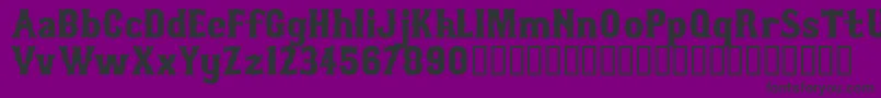 Fonte Mlbtusca – fontes pretas em um fundo violeta