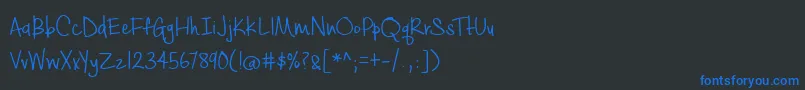 BmdCashewAppleAle Font – Blue Fonts on Black Background