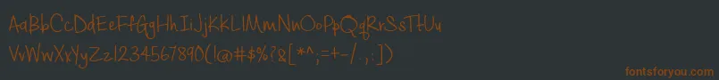 BmdCashewAppleAle Font – Brown Fonts on Black Background