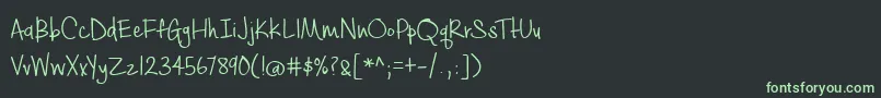BmdCashewAppleAle Font – Green Fonts on Black Background