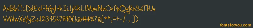 Шрифт BmdCashewAppleAle – оранжевые шрифты на чёрном фоне