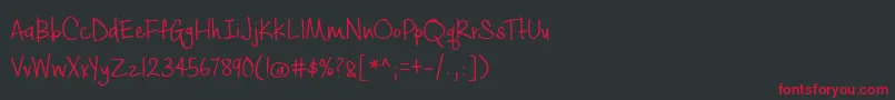 BmdCashewAppleAle Font – Red Fonts on Black Background