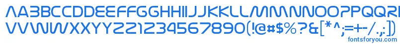 NasalizationltRegular Font – Blue Fonts on White Background