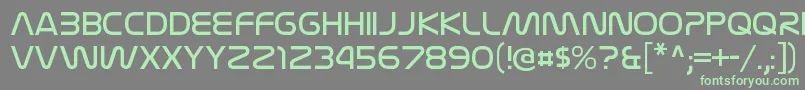 NasalizationltRegular Font – Green Fonts on Gray Background