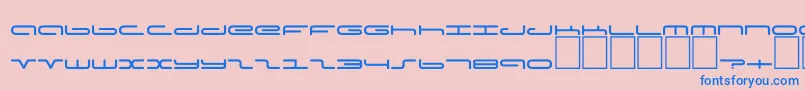 Dspoddc Font – Blue Fonts on Pink Background