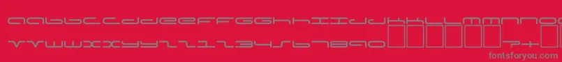 Dspoddc Font – Gray Fonts on Red Background