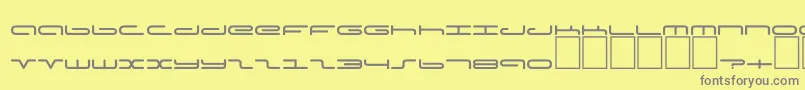 Dspoddc Font – Gray Fonts on Yellow Background