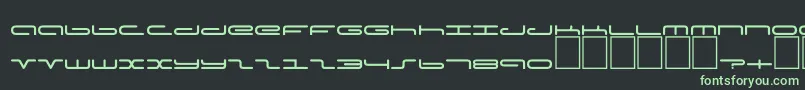 Dspoddc Font – Green Fonts on Black Background