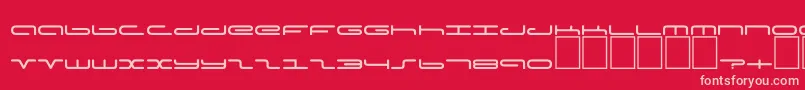 Dspoddc Font – Pink Fonts on Red Background