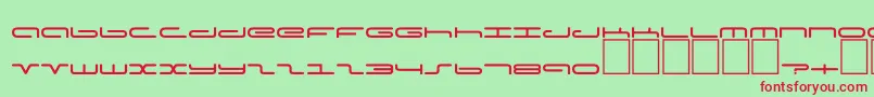 Dspoddc Font – Red Fonts on Green Background