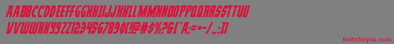fuente Prowlerital – Fuentes Rojas Sobre Fondo Gris