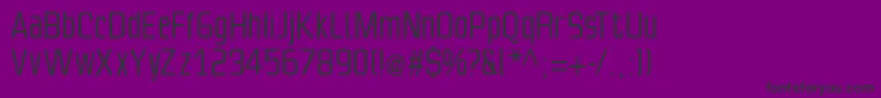 Slimsans Font – Black Fonts on Purple Background