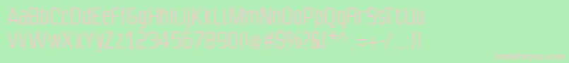 Slimsans Font – Pink Fonts on Green Background