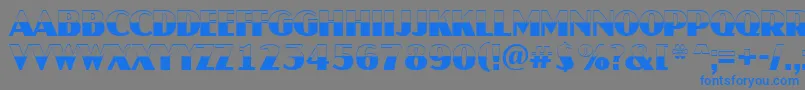 AJaspertitulbw Font – Blue Fonts on Gray Background