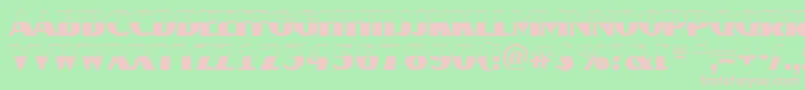 AJaspertitulbw Font – Pink Fonts on Green Background