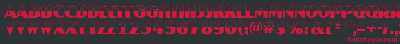 AJaspertitulbw Font – Red Fonts on Black Background
