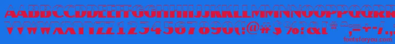 AJaspertitulbw Font – Red Fonts on Blue Background