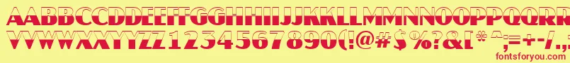 AJaspertitulbw Font – Red Fonts on Yellow Background