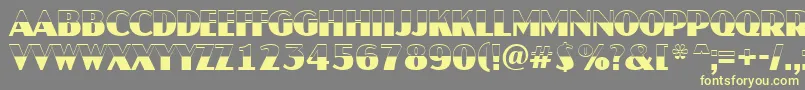 AJaspertitulbw Font – Yellow Fonts on Gray Background