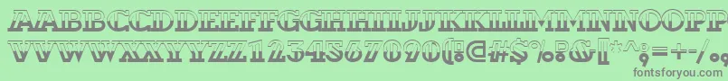 ADexterbw Font – Gray Fonts on Green Background