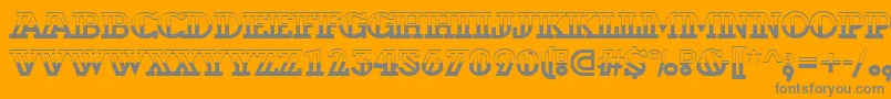 Шрифт ADexterbw – серые шрифты на оранжевом фоне