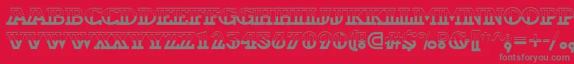 Шрифт ADexterbw – серые шрифты на красном фоне