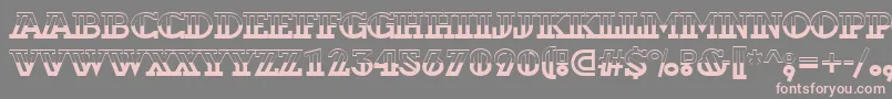 ADexterbw Font – Pink Fonts on Gray Background