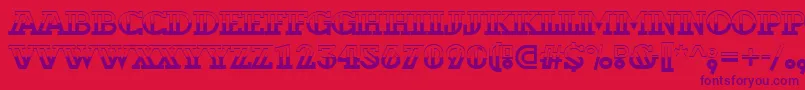 ADexterbw-Schriftart – Violette Schriften auf rotem Hintergrund