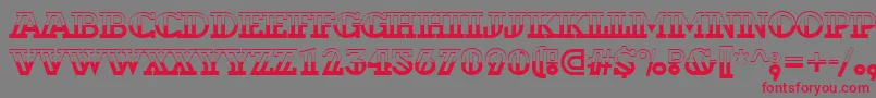 ADexterbw Font – Red Fonts on Gray Background
